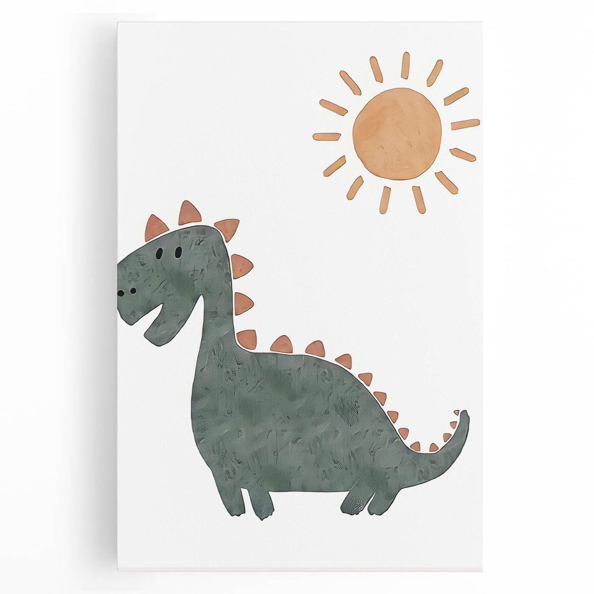 Dinosaur Nursery Wall Art - Stretched Canvas Baby Room Decor