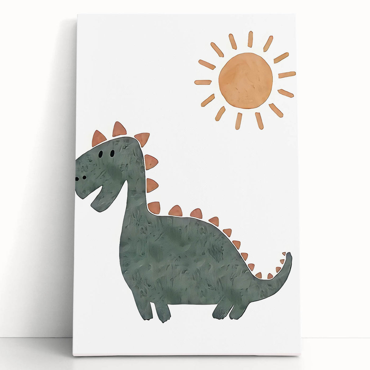 Dinosaur Nursery Wall Art - Stretched Canvas Baby Room Decor