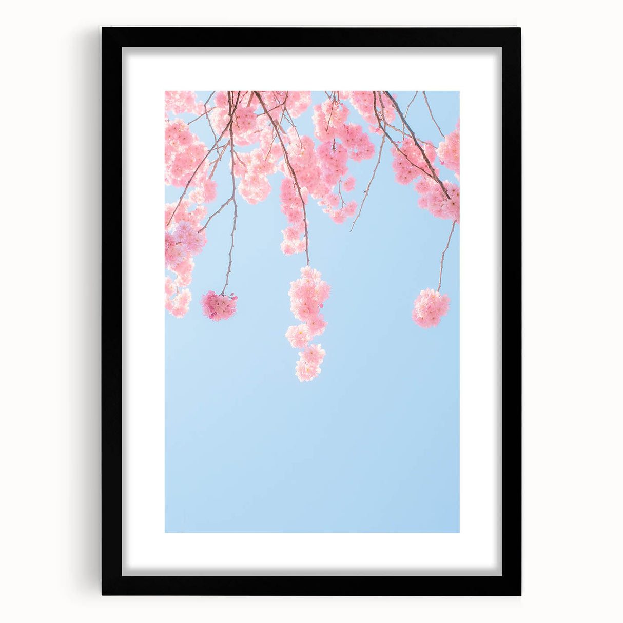 Extra large abstract art print featuring vibrant, colorful textures on a black framed canvas, ideal for living room decor.