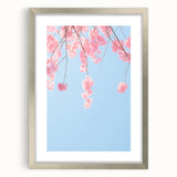 Textured abstract art print in soft green and white hues, framed in silver, ideal for bedroom wall decor.