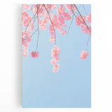 Black and white large art canvas featuring a minimalist design of spring trees, ideal for kitchen wall art.