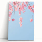 Black and white large canvas depicting spring season, ideal for kitchen wall art or bedroom ambiance.