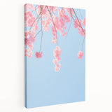 Spring-themed stretched canvas with vibrant green and floral motifs, ideal for kitchen wall art.