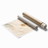 Extra large rolled print featuring a large floral design in vibrant summer colors, ideal for classy bathroom wall art.