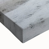 Winter landscape painting in black and white on stretched canvas, ideal for bedroom wall art.