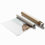 Extra large rolled canvas featuring a floral art design in pastel shades.