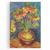 Black and white stretched canvas of Van Gogh's 'Starry Night' in abstract style, ideal for kitchen wall art.