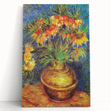 Large black and white stretched canvas of a Van Gogh-inspired design, ideal for kitchen wall art.