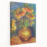 Vincent van Gogh-inspired landscape on large stretched canvas featuring vivid blue and yellow tones.