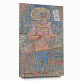Modern Wall Art: Boy in Vibrant Mosaic-Inspired Fancy Dress