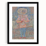 Modern Wall Art: Boy in Vibrant Mosaic-Inspired Fancy Dress