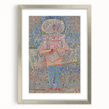 Modern Wall Art: Boy in Vibrant Mosaic-Inspired Fancy Dress