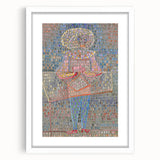 Modern Wall Art: Boy in Vibrant Mosaic-Inspired Fancy Dress
