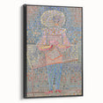Modern Wall Art: Boy in Vibrant Mosaic-Inspired Fancy Dress
