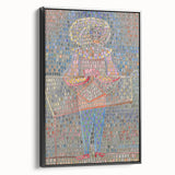 Modern Wall Art: Boy in Vibrant Mosaic-Inspired Fancy Dress