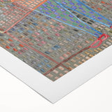 Modern Wall Art: Boy in Vibrant Mosaic-Inspired Fancy Dress