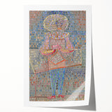 Modern Wall Art: Boy in Vibrant Mosaic-Inspired Fancy Dress