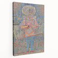 Modern Wall Art: Boy in Vibrant Mosaic-Inspired Fancy Dress
