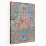 Modern Wall Art: Boy in Vibrant Mosaic-Inspired Fancy Dress