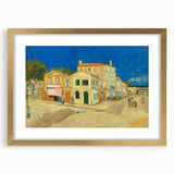 Impressionist Village Wall Art - The Yellow House by Van Gogh
