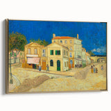 Impressionist Village Wall Art - The Yellow House by Van Gogh