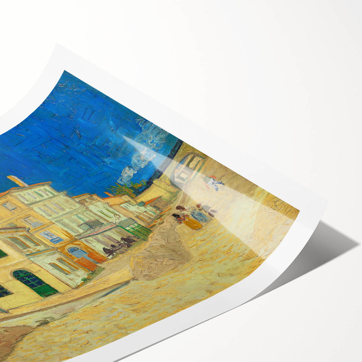 Impressionist Village Wall Art - The Yellow House by Van Gogh