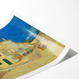 Impressionist Village Wall Art - The Yellow House by Van Gogh