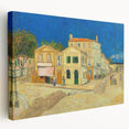 Impressionist Village Wall Art - The Yellow House by Van Gogh