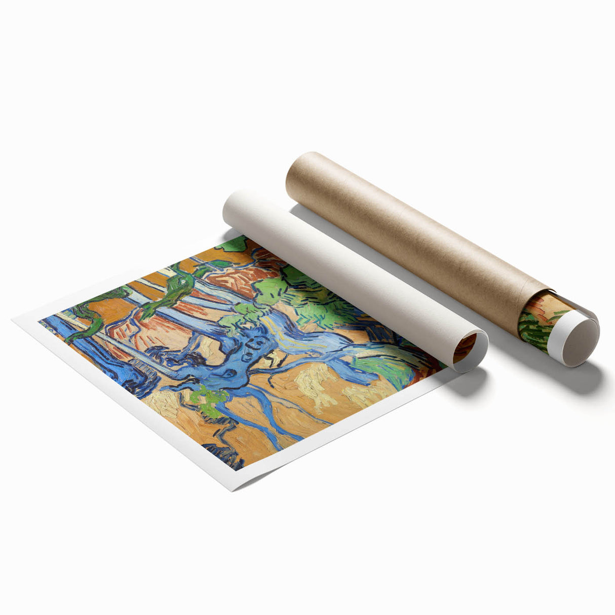 Impressionist Abstract Wall Art - Tree Roots by Van Gogh