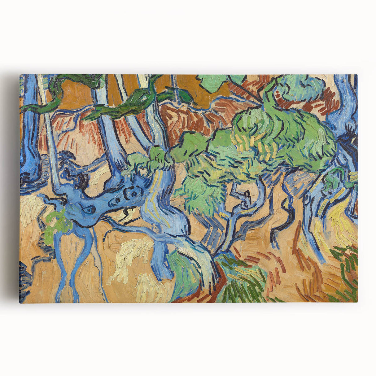 Impressionist Abstract Wall Art - Tree Roots by Van Gogh