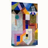 Modern Wall Art: Abstract Colorful Architecture by Paul Klee
