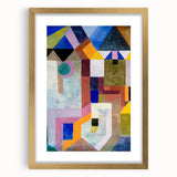 Modern Wall Art: Abstract Colorful Architecture by Paul Klee