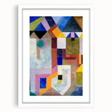Modern Wall Art: Abstract Colorful Architecture by Paul Klee