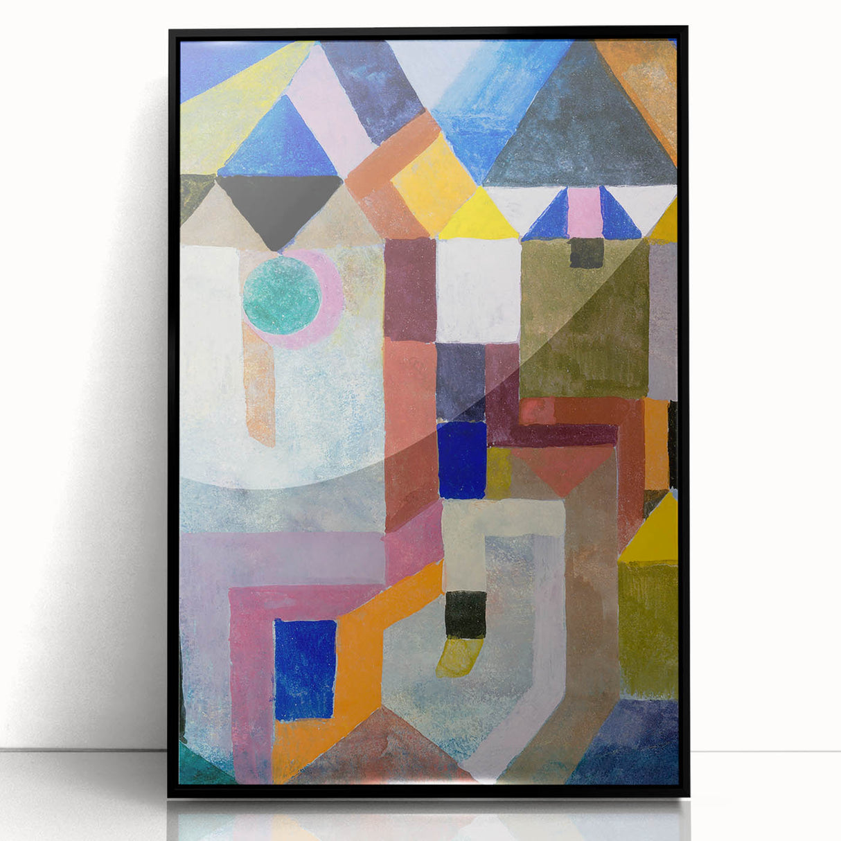 Modern Wall Art: Abstract Colorful Architecture by Paul Klee