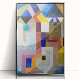 Modern Wall Art: Abstract Colorful Architecture by Paul Klee