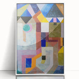 Modern Wall Art: Abstract Colorful Architecture by Paul Klee