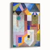 Modern Wall Art: Abstract Colorful Architecture by Paul Klee