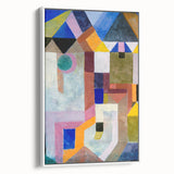 Modern Wall Art: Abstract Colorful Architecture by Paul Klee