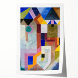 Modern Wall Art: Abstract Colorful Architecture by Paul Klee
