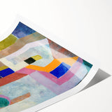 Modern Wall Art: Abstract Colorful Architecture by Paul Klee