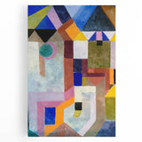 Modern Wall Art: Abstract Colorful Architecture by Paul Klee