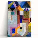 Modern Wall Art: Abstract Colorful Architecture by Paul Klee
