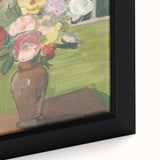 Modern Wall Art: Vibrant Floral Bouquet in a Rustic Vase