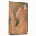 Modern Wall Art: Elegant Portrait of a Blind Man in Warm Tones