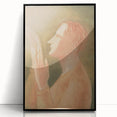 Modern Wall Art: Elegant Portrait of a Blind Man in Warm Tones