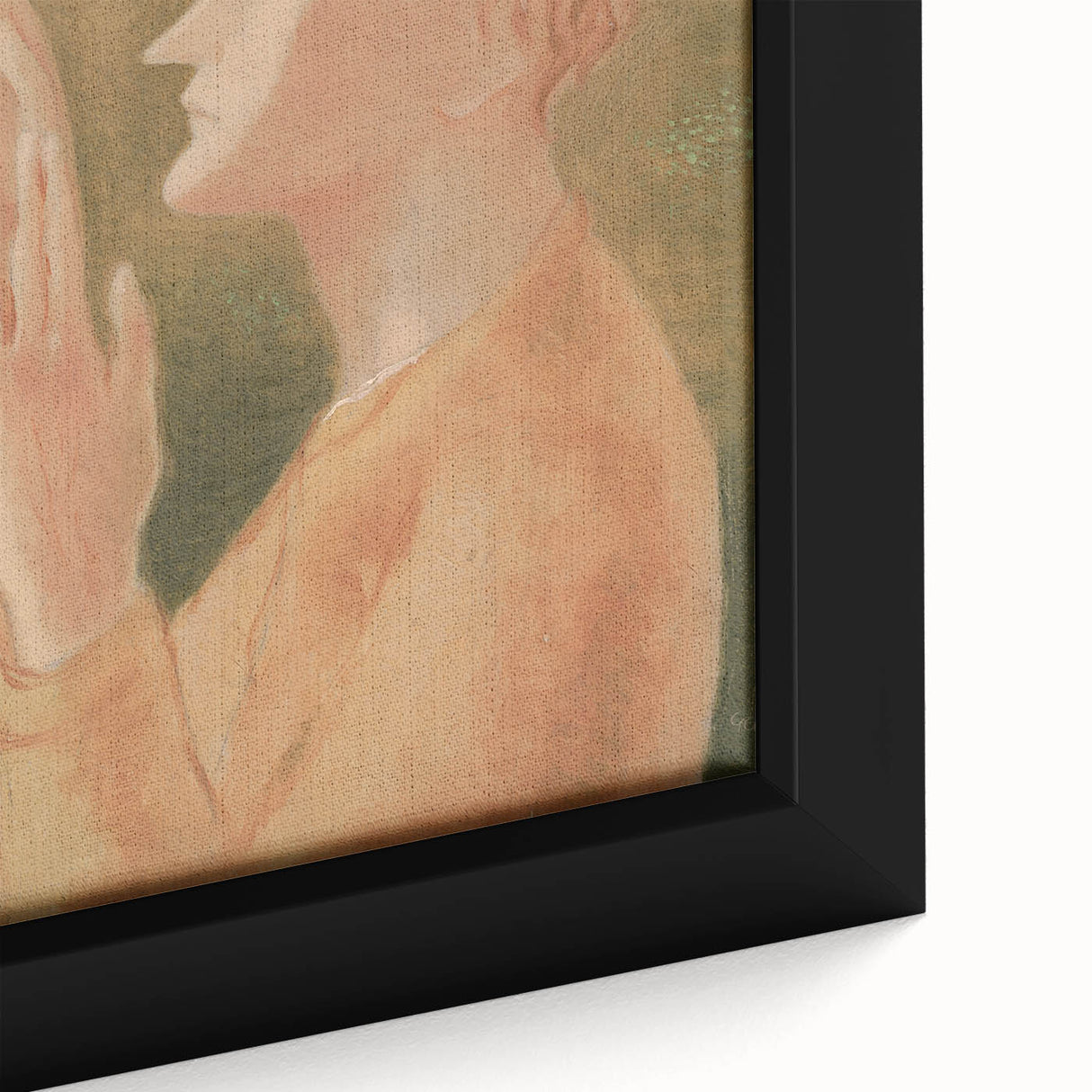 Modern Wall Art: Elegant Portrait of a Blind Man in Warm Tones