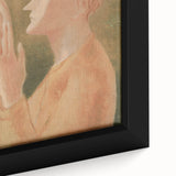 Modern Wall Art: Elegant Portrait of a Blind Man in Warm Tones