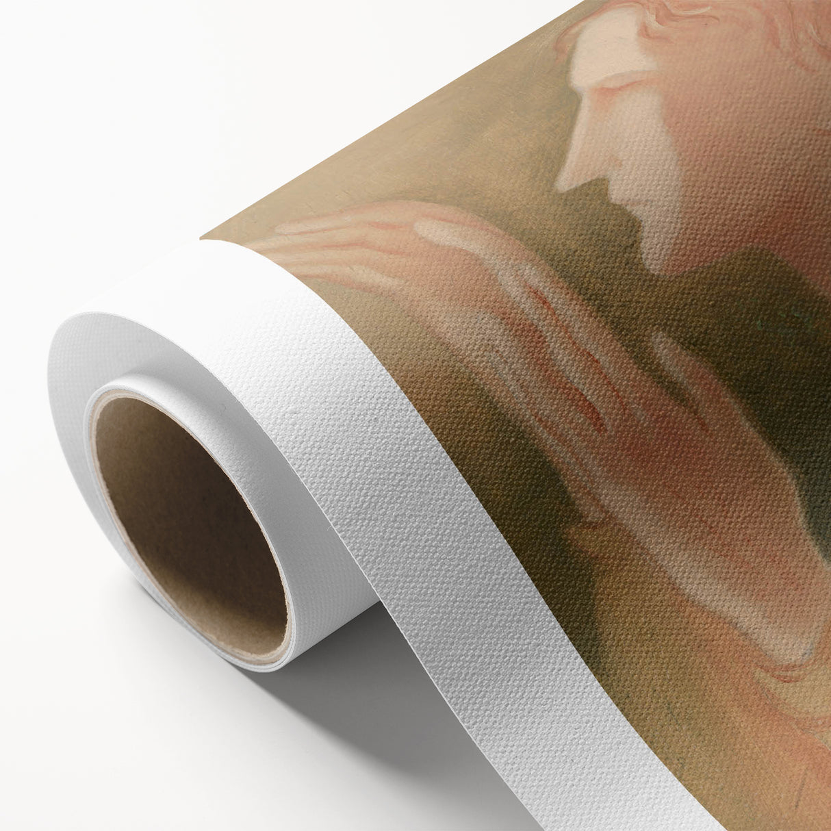 Modern Wall Art: Elegant Portrait of a Blind Man in Warm Tones