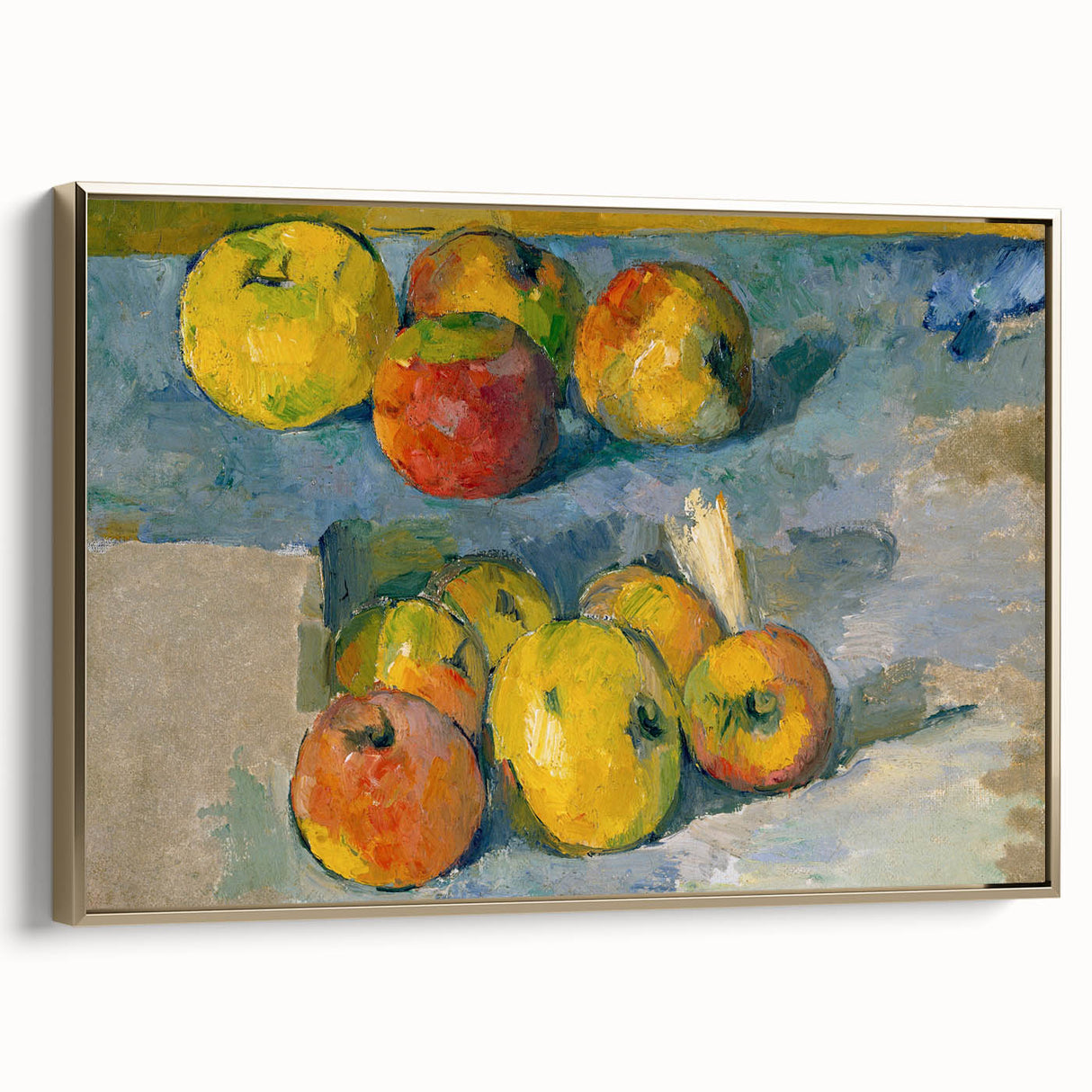 Modern Wall Art: Vibrant Still Life with Apples