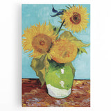 Van Gogh’s Vase with Three Sunflowers (1888): Iconic Wall Art